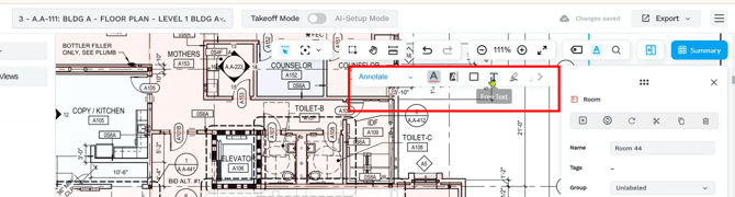 04.0WorkpackAITakeoff_05.05AnnotationToolbar