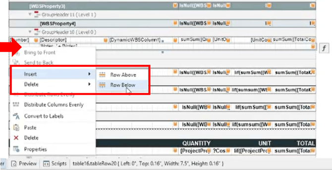 Report_InsertRowtoPrintParameter