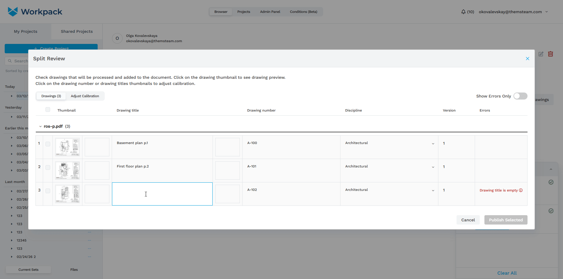 Display Titles in Document Management