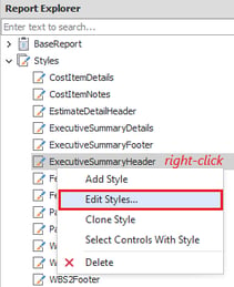 Right Click Style Edit Style