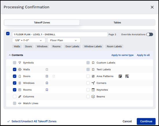 Verify details before beginning AI processing