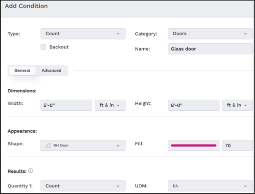 Enter information in the Add Condition dialog box