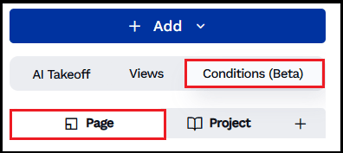 Click the Page tab to edit condition properties