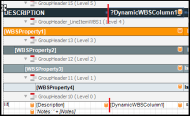 Click the left edge of the column header cell to align the header and the data