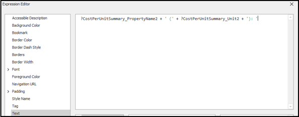 Paste the expression into the editor