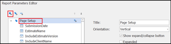 Click the Add Parameter button