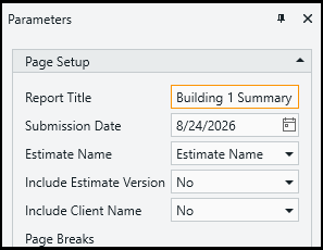 Enter a report title