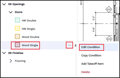Select a condition and edit it to change its shape