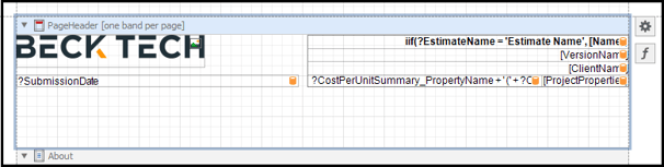 Expanding the Page Header to add fees