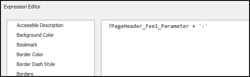 Adding an expression to display the fee
