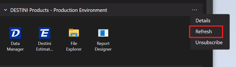 Refresh your Feeds in Remote Desktop
