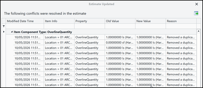 Log file changes