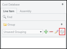 Access the grouping dialog box