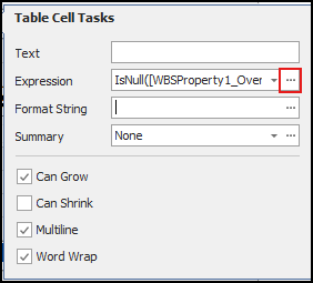 Click the ellipses in the Expression field