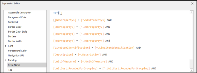 Paste the expression in the Style Name style.
