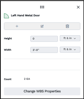 Properties panel for a condition