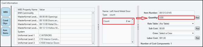 Drag the condition to the Quantity field