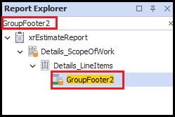 Search for GroupFooter2
