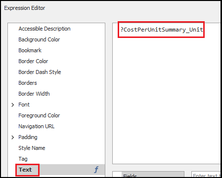 Paste the new expression