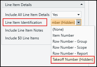 Choose Takeoff Number (Hidden)