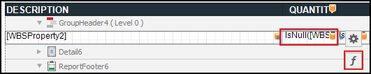 Click the next cell to the right and then click the Function button